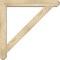 Ekena Millwork Traditional Craftsman Rough Sawn Bracket w/ Offset Brace, Douglas Fir, 6"W x 38"D x 38"H BKT0604X38X38TRA04RDF - alternate 3